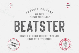 Beatster: A Vintage Display Font That Feels Like a Found Treasure