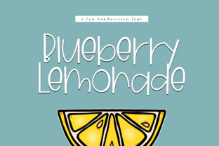 Blueberry Lemonade: A Playful Handwritten Font for Business Branding