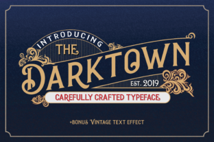 Darktown: A Bold Vintage Display Font for Campaign Creatives