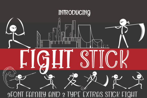 Fight Stick Family: A Bold Display Font for Branding
