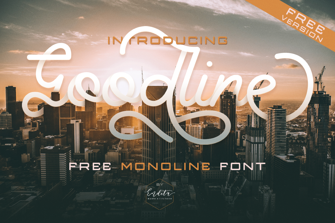 Goodline Font: A Clean Monoline Typeface for Small Business Branding
