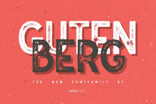Gutenberg Family: A Font with Ink-Imperfect Charm
