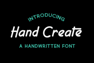 Hand Create: A Sans Serif Font with a Crafted Personality