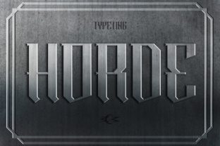Horde: A Blackletter Display Font for Modern Editorial Personality