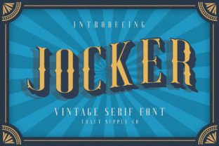 Jocker Family: A Vintage Display Font for Bold Campaigns