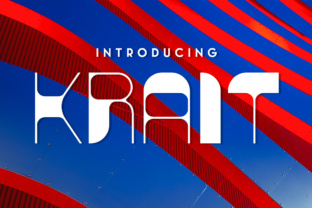 Krait: A Structural and Serene Display Font for Digital Design