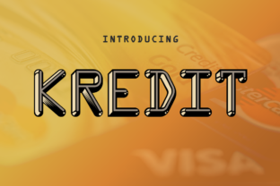 Kredit: A Credit Card-Inspired Display Font for Editorial Design