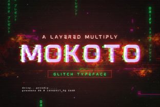 Mokoto: A Glitchy Display Font for Bold Web Design
