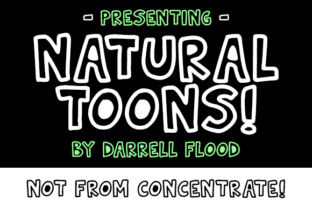 Natural Toons: A Wobbly Display Font for Warm Editorial Design