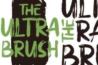 The Ultra Brush Display Font for Editorial Projects