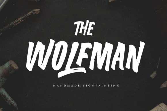 The Wolfman: A Hand-Painted Brush Font for Bold Branding Projects