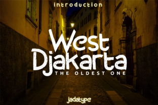 West Djakarta: A Raw Display Font for Bold Web Identity