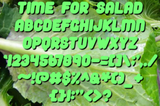 Why Time for Salad Font Makes Handmade Products Pop